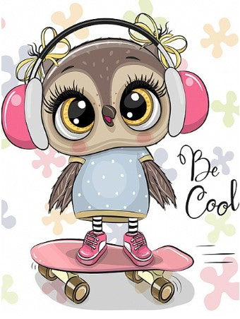 Diamond Painting Cute owl Be Cool*