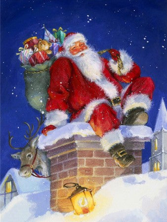 Diamond Painting Tomte På Taket*