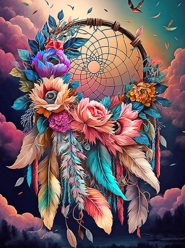 Diamond Painting Dreamcatcher Flowers*