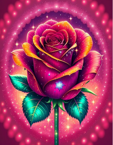 Diamond Painting Rose*