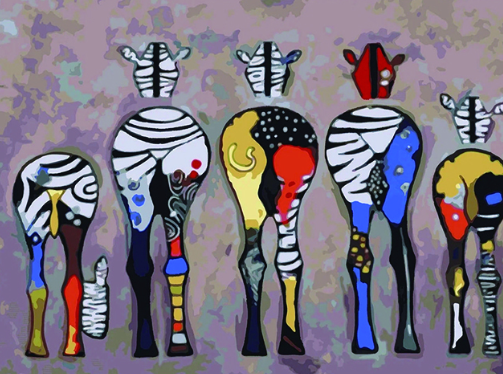 Diamond Painting Color Zebras*