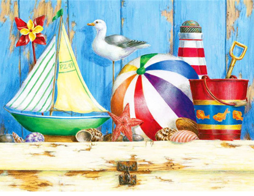 Diamond Painting Sommar Vid Havet*