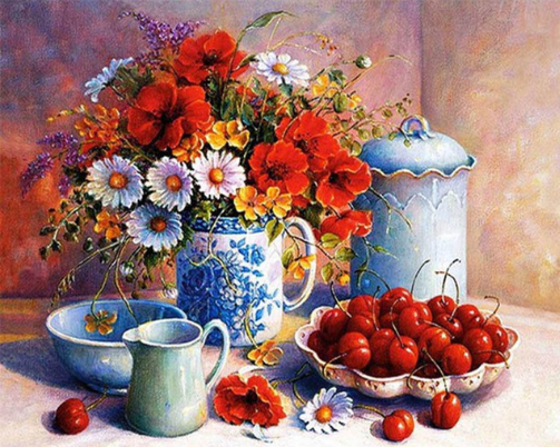 Diamond Painting Flowers And Berries*