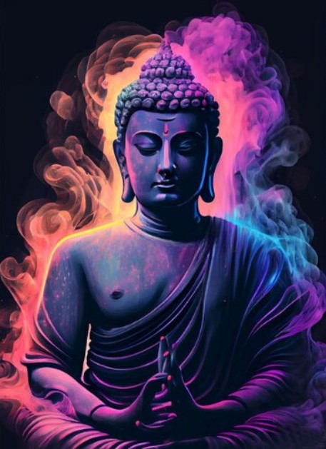 Diamond Painting Buddha Smoke*