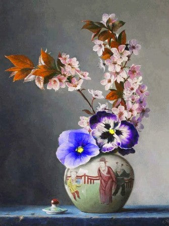 Diamond Painting Blommor Kinavas*