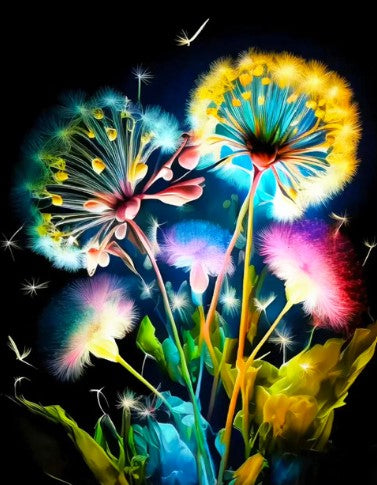 Diamond Painting AB Drills Dandelions*