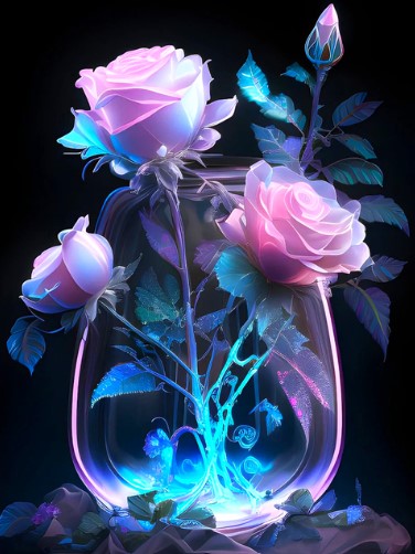 Diamond Painting Rosor I vas*