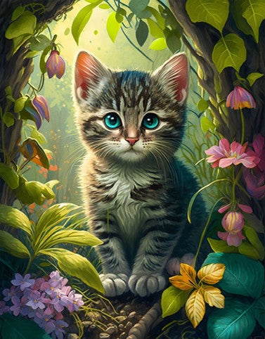 Diamond Painting Kitten*