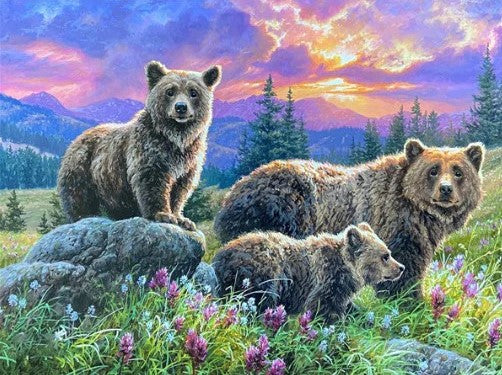 Diamond Painting AB Drills Bearfamily*