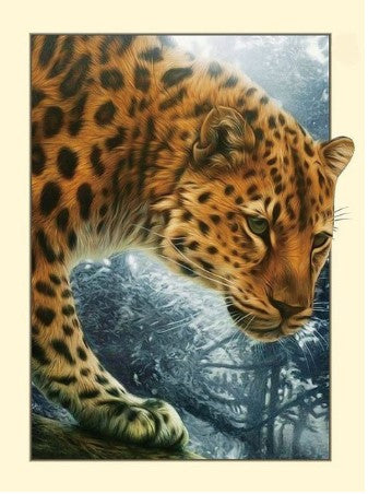 Diamond Painting Leopard Frame*