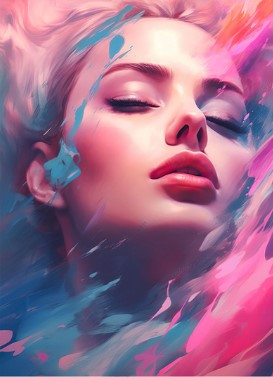 Diamond Painting Woman Colors*