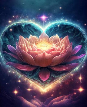 Diamond Painting Lotus Heart*