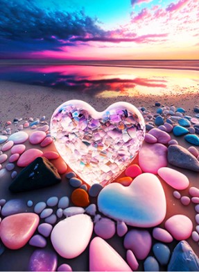 Diamond Painting Chrystal Heart*