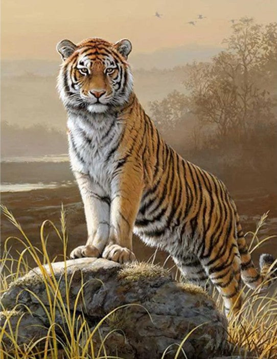 Diamond Painting Vacker Tiger*
