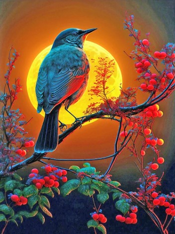 Diamond Painting Bird*