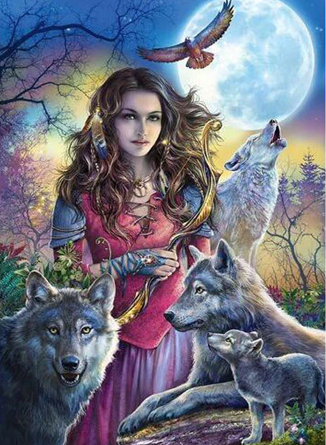 Diamond Painting Wolfwoman*