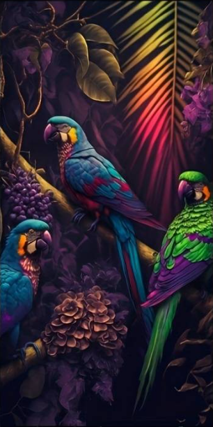 Diamond Painting Parrots*