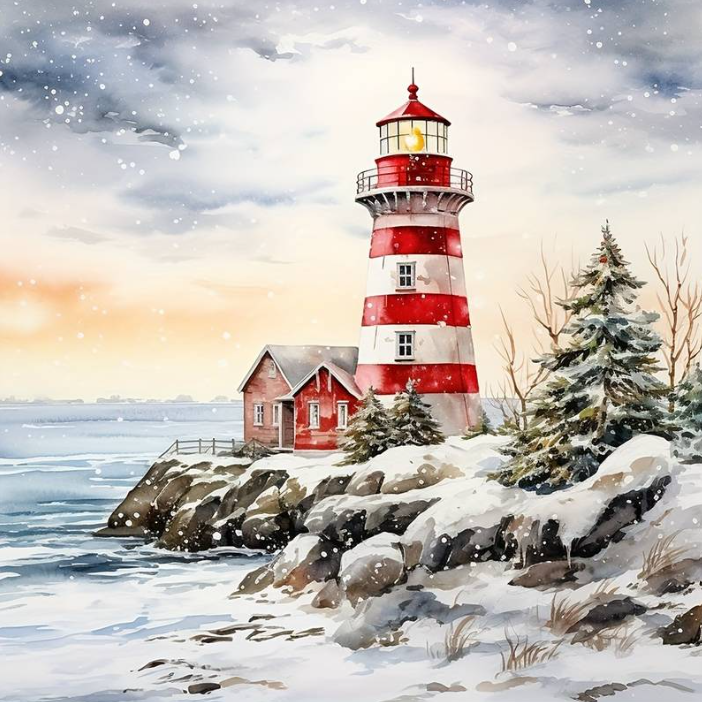 Diamond Painting Vinterfyr*