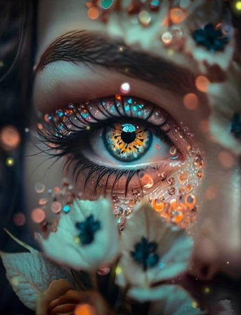 Diamond Painting Womans Eye*