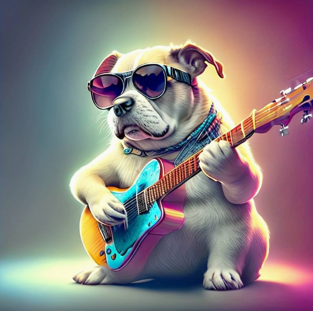 Diamond Painting Rock Dog*