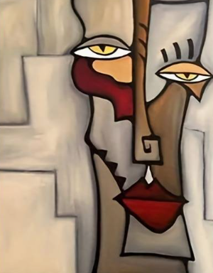 Diamond Painting Abstract Face*