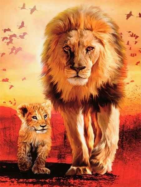 Diamond Painting Lion Kings*