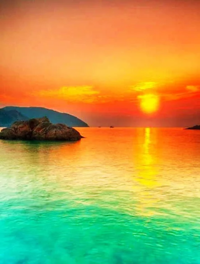 Diamond Painting Ocean Sunset*