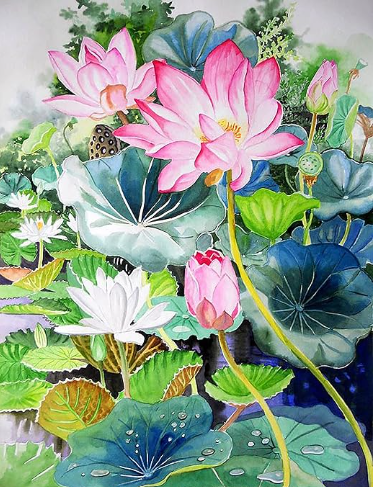 Diamond Painting Lotus*