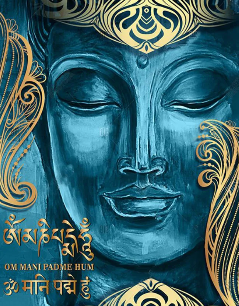 Diamond Painting Buddha Blue*