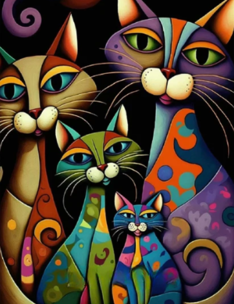 Diamond Painting Coola Katter*