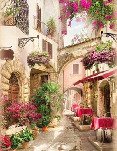 Diamond Painting Street Cafe*