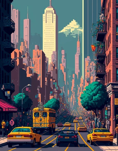 Diamond Painting Street Of NY*