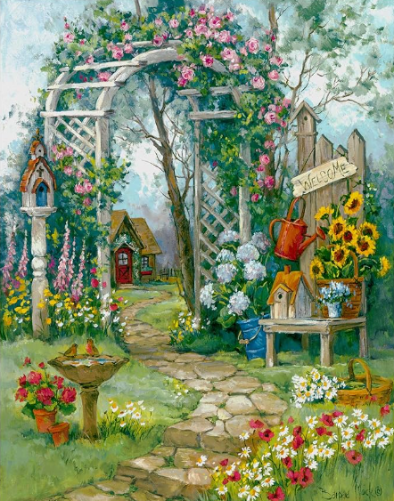 Diamond Painting Flower Garden*