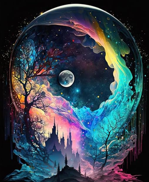 Diamond Painting Moon Landscape*