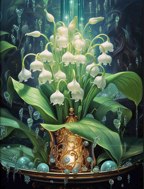 Diamond Painting Liljekonvalj*