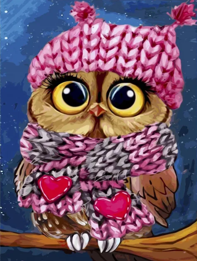 Diamond Painting Vinteruggla*
