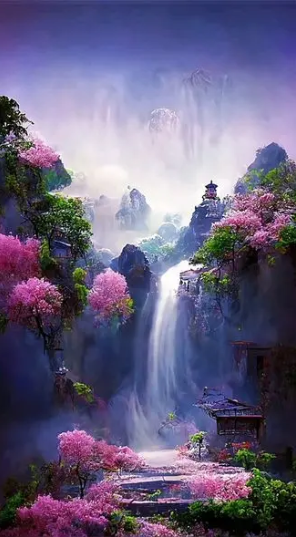 Diamond Painting Waterfall Landscape*