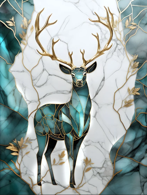 Diamond Painting Deer Mosaic*