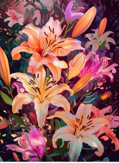 Diamond Painting Liljor*