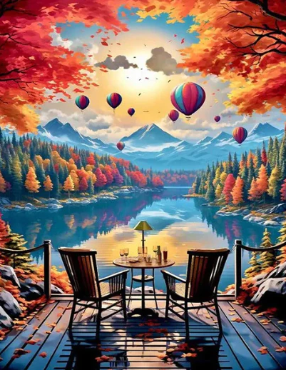 Diamond Painting Autumn Afternoon*