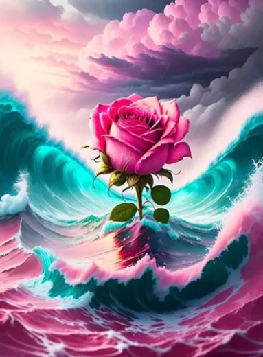 Diamond Painting AB Ocean Rose*
