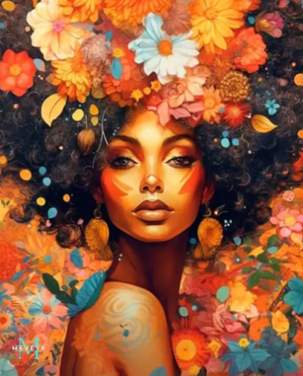 Diamond Painting AB Beauty And Flowers*