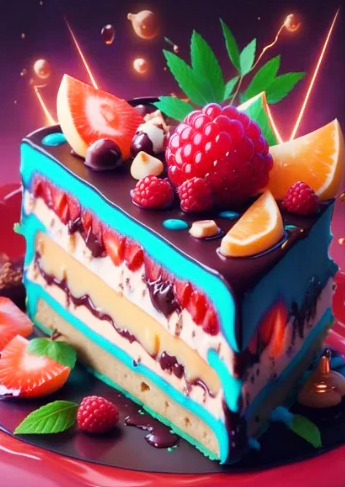 Diamond Painting AB Drill Sweet Cake*