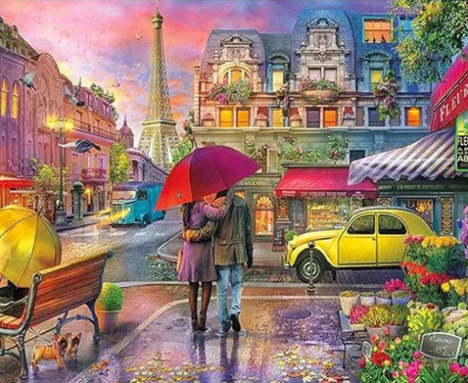 Diamond Painting AB Drill Paris Flowerstreet*