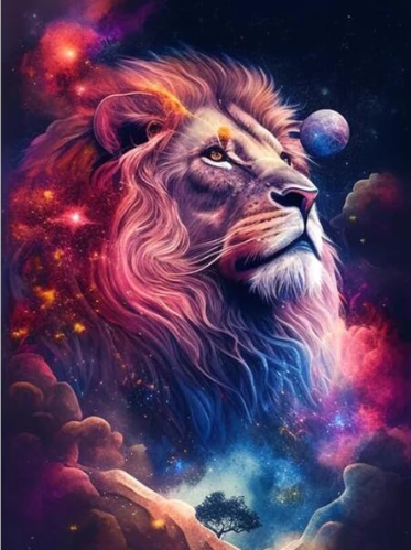 Diamond Painting Lion Universe*