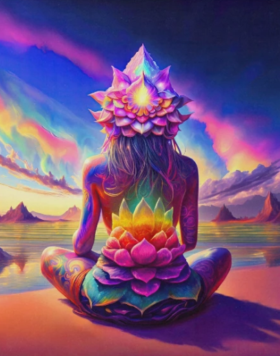 Diamond Painting Woman Chakra*