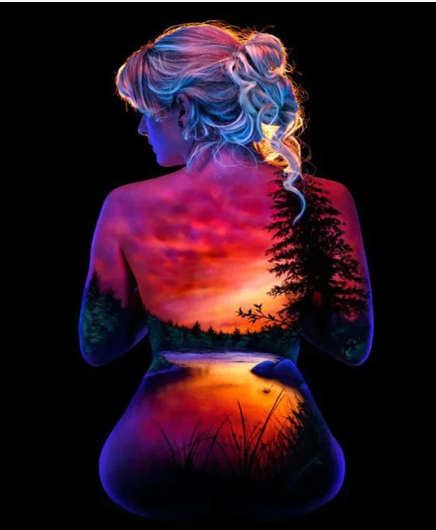 Diamond Painting AB Drill Woman Nature*