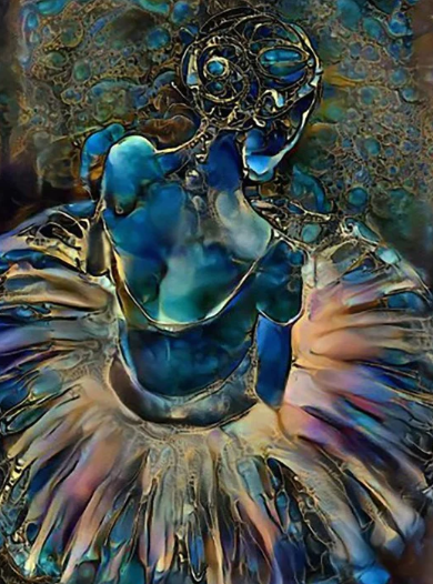 Diamond Painting AB Drill Ballerina Mosaic*