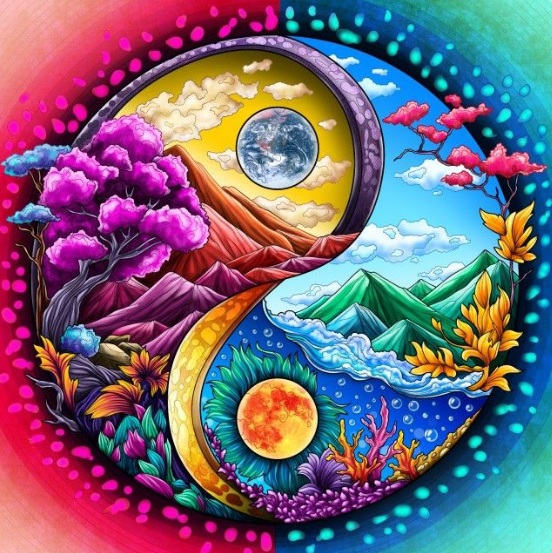 Diamond Painting Yin And Yang Nature*