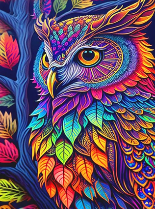 Diamond Painting Color Owl*